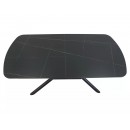 Стол обеденный SIGNAL VECTOR Ceramic черный/черный 180-220/90